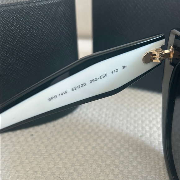 Prada Women\'s Bold Black Sunglasses